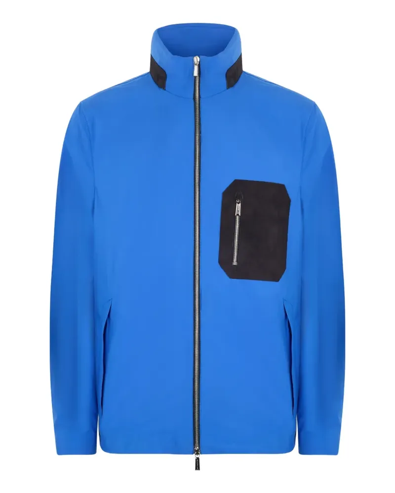 MOORER zip pocket lightweight jacket - Blau Blau