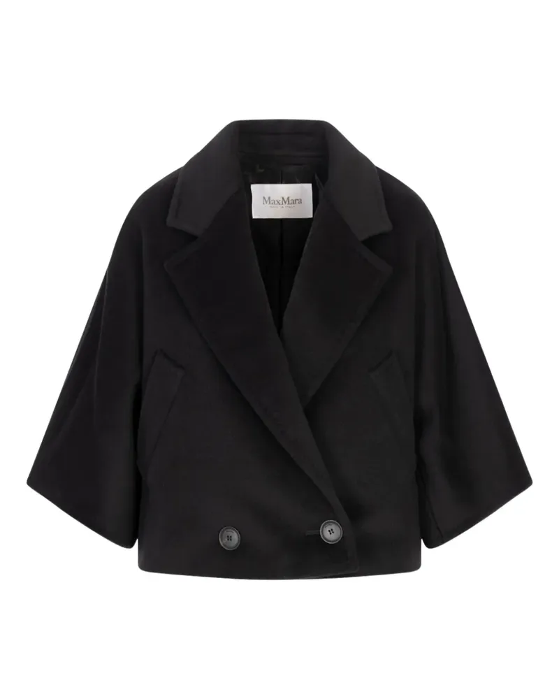 Max Mara Klassische Cabanjacke - Schwarz Schwarz