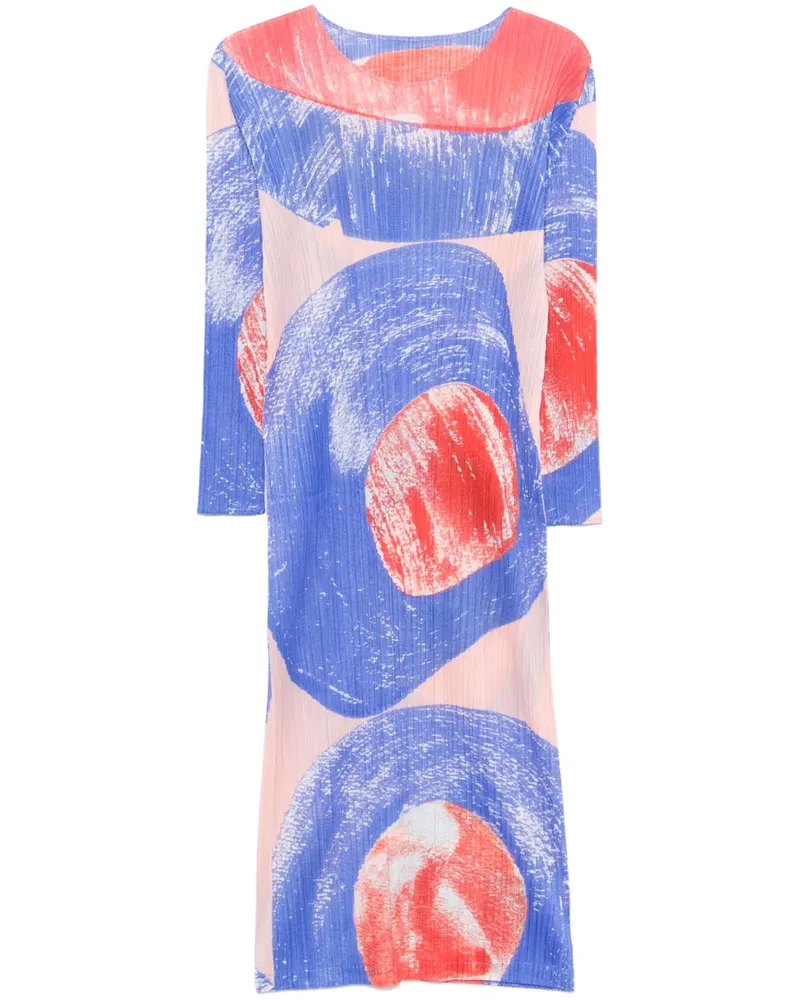 Issey Miyake Backlight Midikleid - Blau Blau
