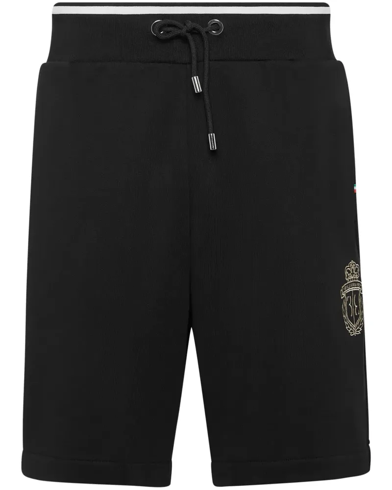 Billionaire Joggingshorts mit Logo-Stickerei - Schwarz Schwarz