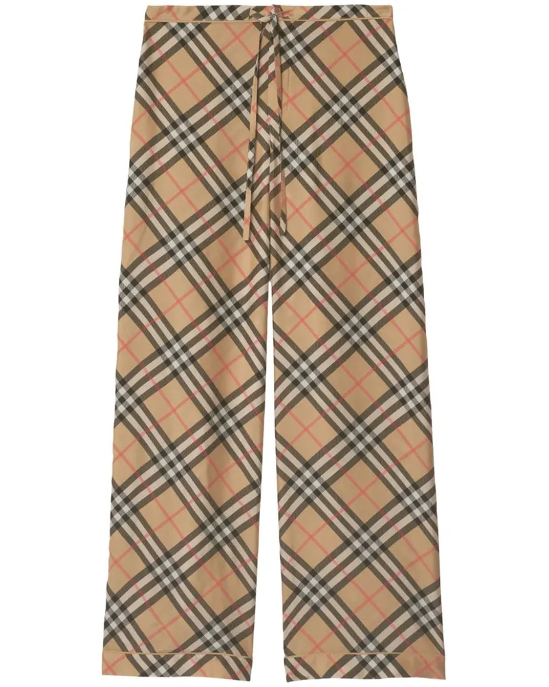 Burberry Pyjama-Hose mit Nova-Check - Nude Nude