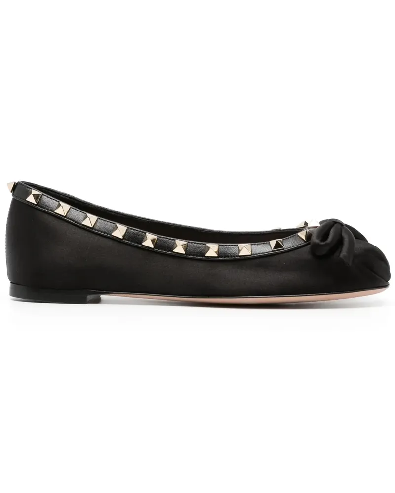 Valentino Garavani Rockstud Ballerinas - Schwarz Schwarz