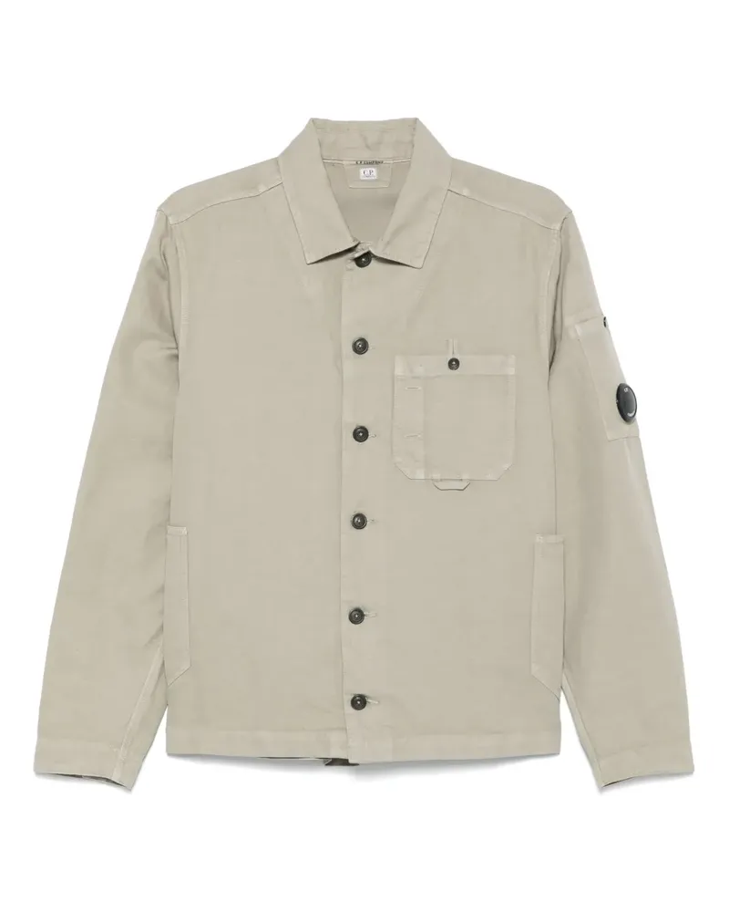 C.P. Company Hemdjacke mit Linsen-Detail - Grün Grün