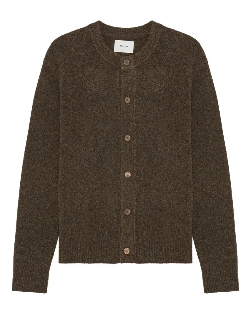 NN 07 Geknöpfter Cardigan - Grün Grün