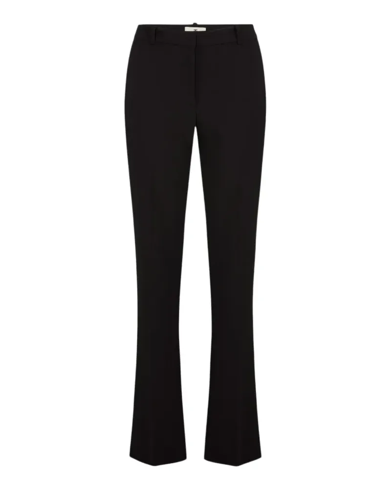 Elisabetta Franchi Leichte Hose aus Kreppstoff - Schwarz Schwarz