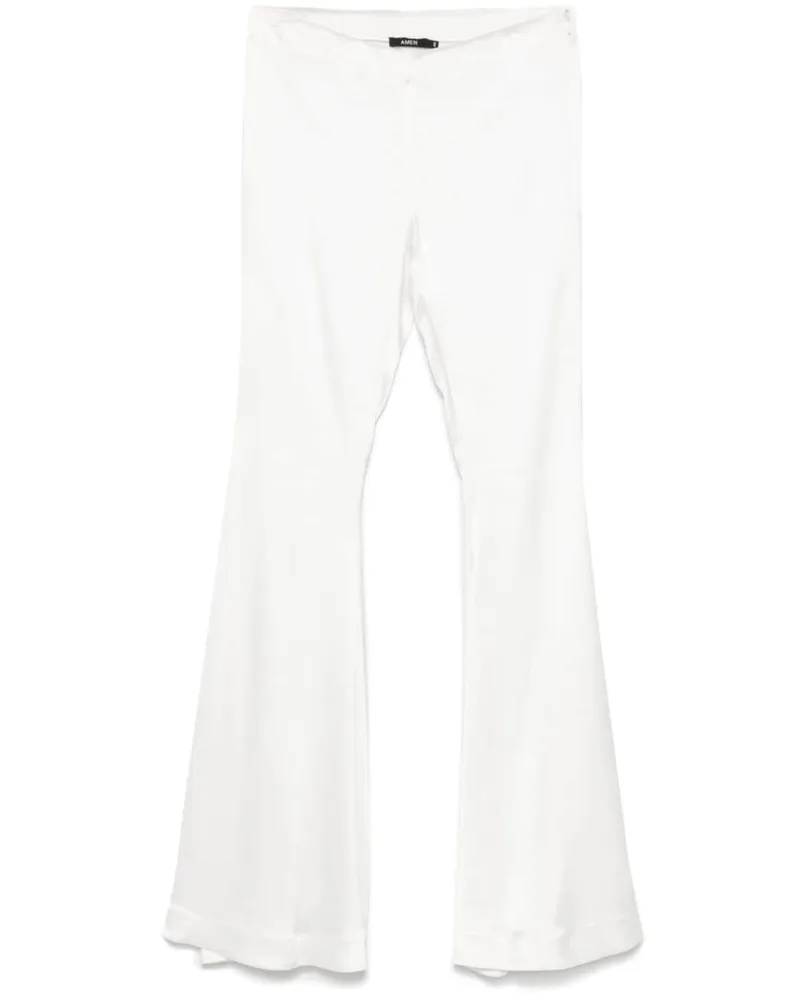 Amen Hose aus Satin - Weiß Weiß