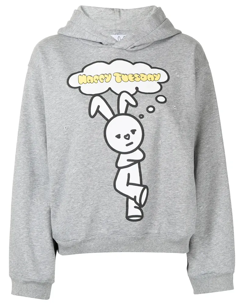 Natasha Zinko Happy Tuesday Hoodie - Grau Grau