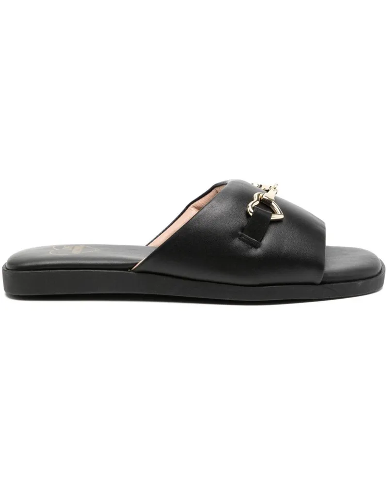 Moschino Sandalen mit Schnallendetail - Schwarz Schwarz