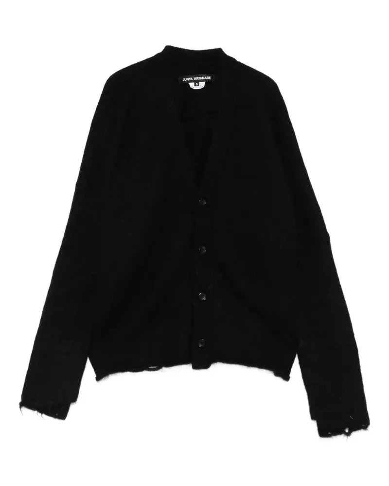 Junya Watanabe Cardigan im Distressed-Look - Schwarz Schwarz