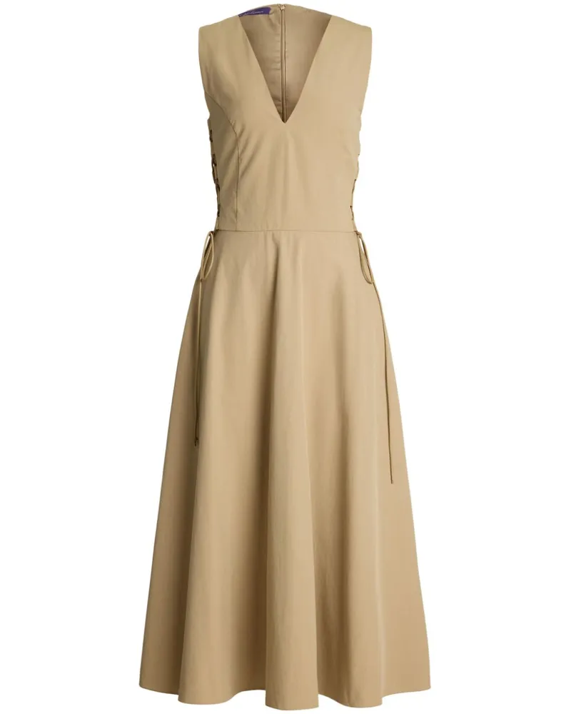 Ralph Lauren Renna Midikleid - Nude Nude