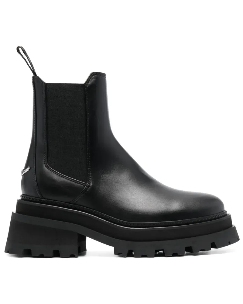 Zadig & Voltaire Stiefel mit runder Kappe Schwarz
