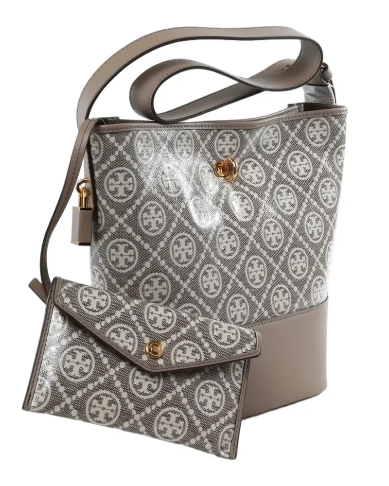 Tory Burch T Monogram bucket bag - Nude Nude