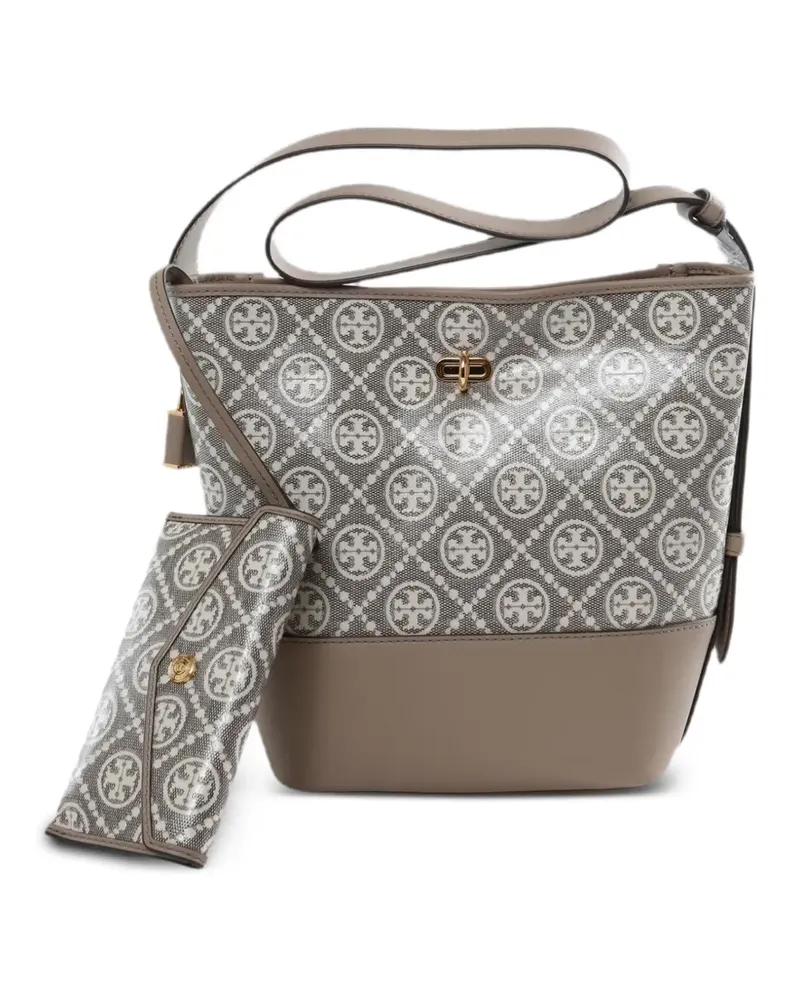 Tory Burch T Monogram bucket bag - Nude Nude