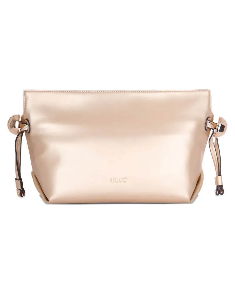 Liu Jo Logo-Schultertasche mit Reißverschluss - Nude Nude