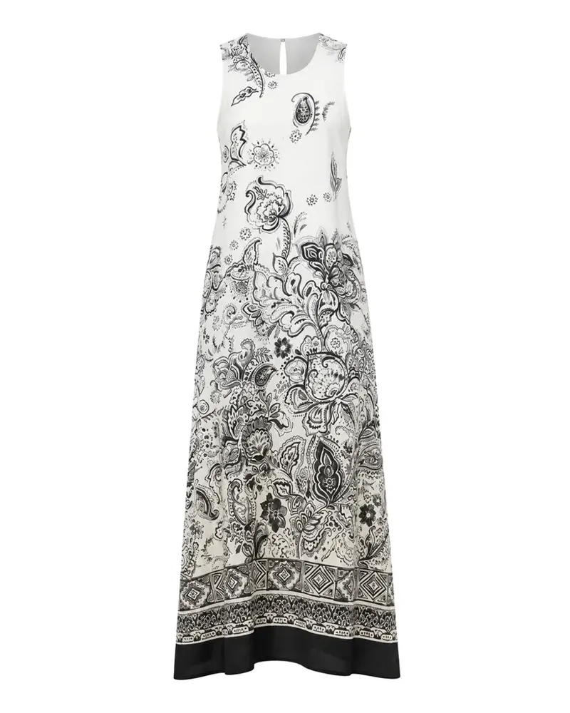 Kaos paisley-print sleeveless midi dress - Weiß Weiß