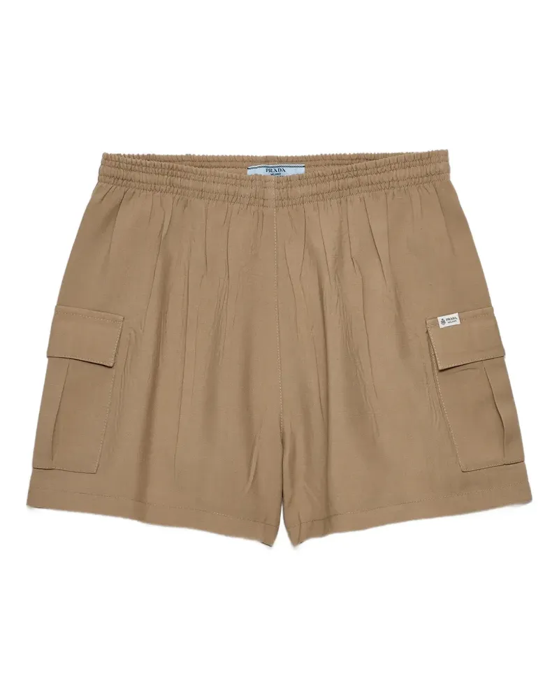 Prada light mohair shorts - Braun Braun