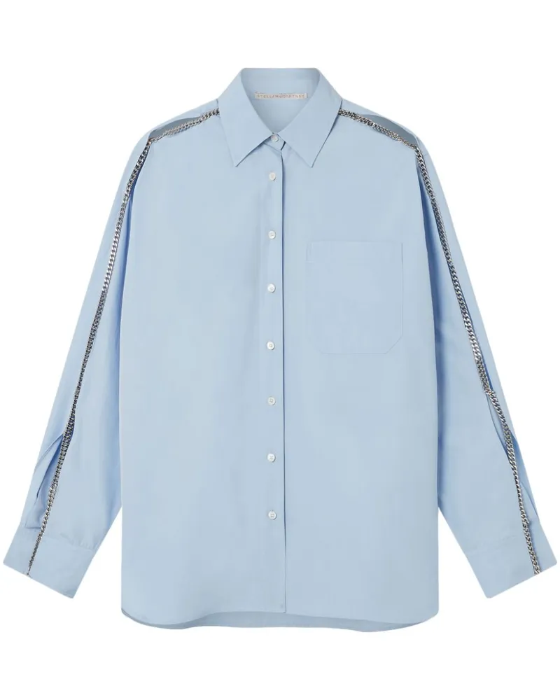 Stella McCartney Falabella Hemd mit Kettendetail - Blau Blau