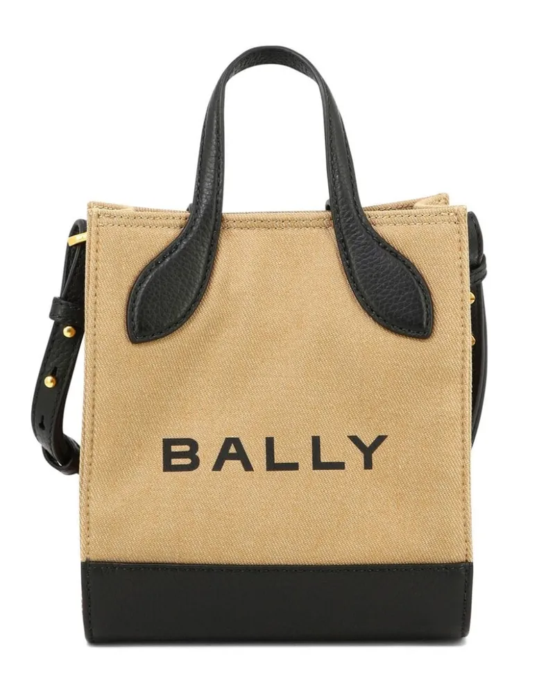 Bally Bar Shopper mit Logo-Print - Nude Nude