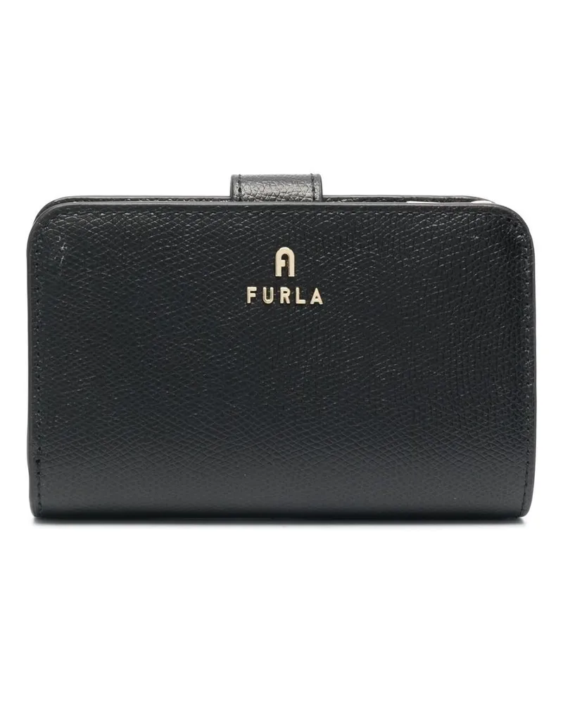 Furla Portemonnaie mit Logo-Schild - Schwarz Schwarz