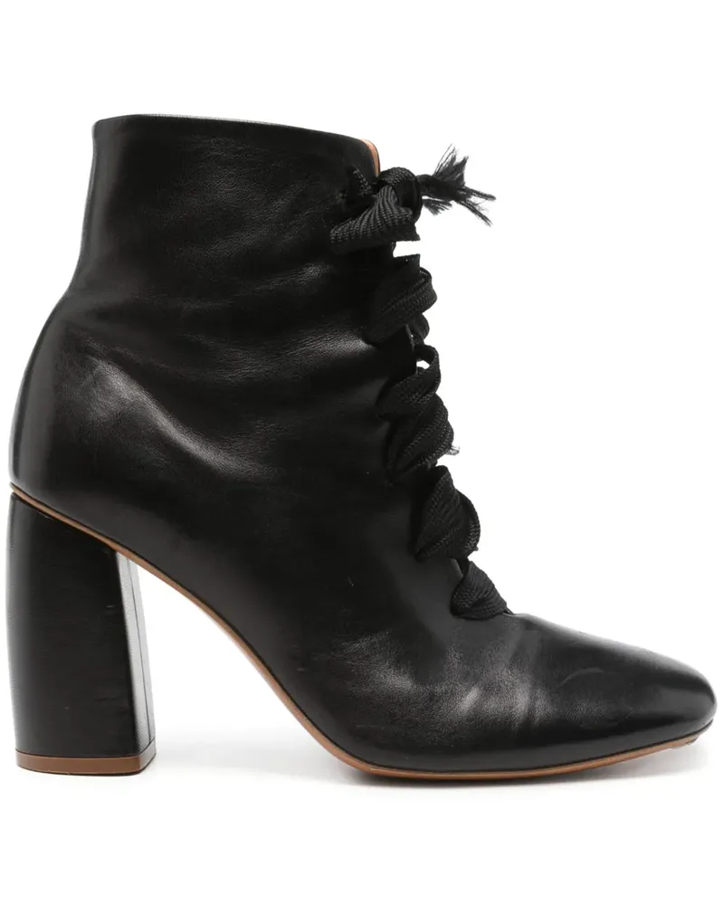 forte_forte Schnürstiefel 90mm - Schwarz Schwarz