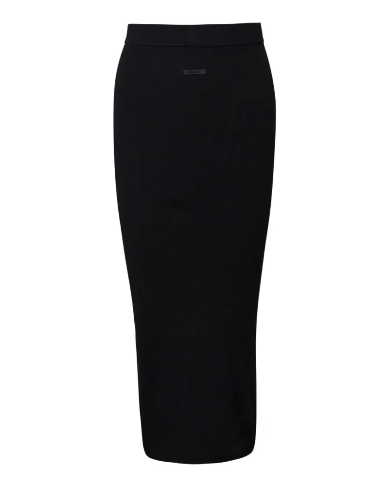 Fear of God rib-knit long skirt - Schwarz Schwarz