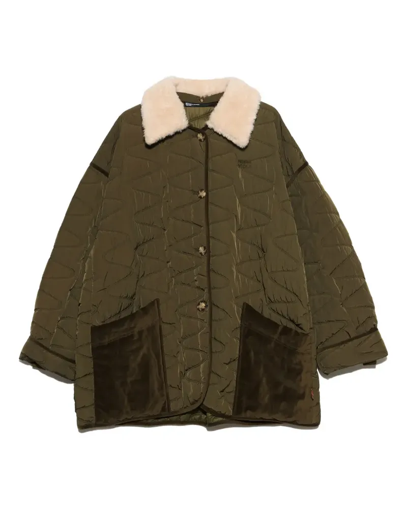 BIMBA Y LOLA Wattierter Oversized-Mantel - Grün Grün