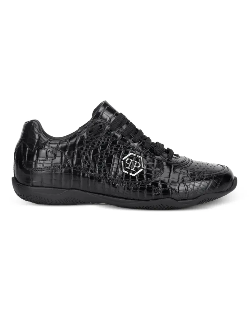 Philipp Plein PIT-$TOP Cocco embossed low-top sneakers - Schwarz Schwarz