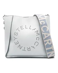 Stella McCartney Schultertasche mit Stella-Logo Grau