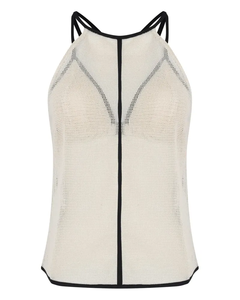 Osklen Semi-transparentes Oberteil - Weiß Weiß