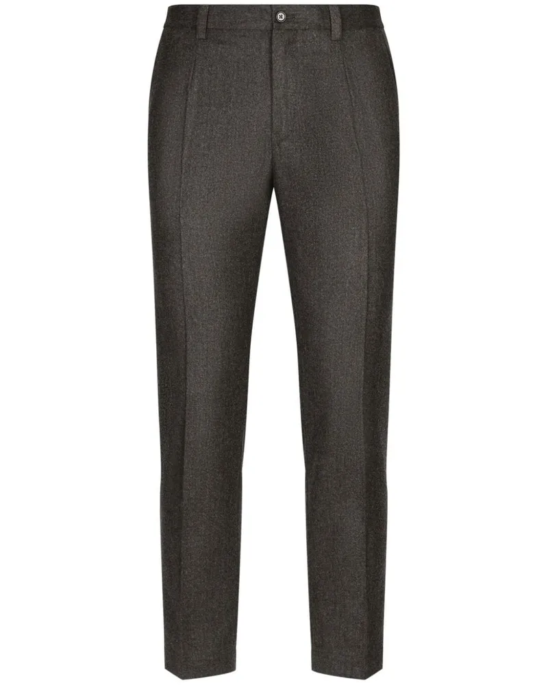 Dolce & Gabbana Klassische Flanellhose - Grau Grau