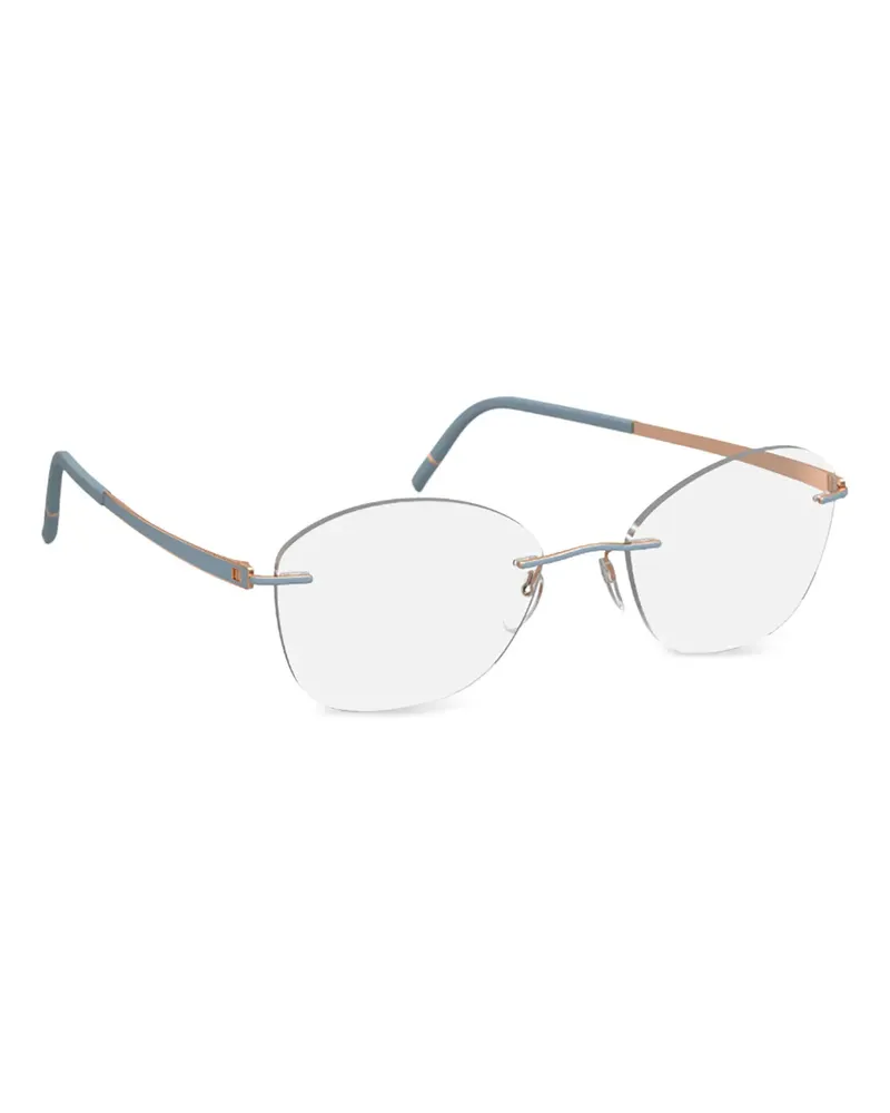 Silhouette rimless oval-frame glasses - Gold Gold