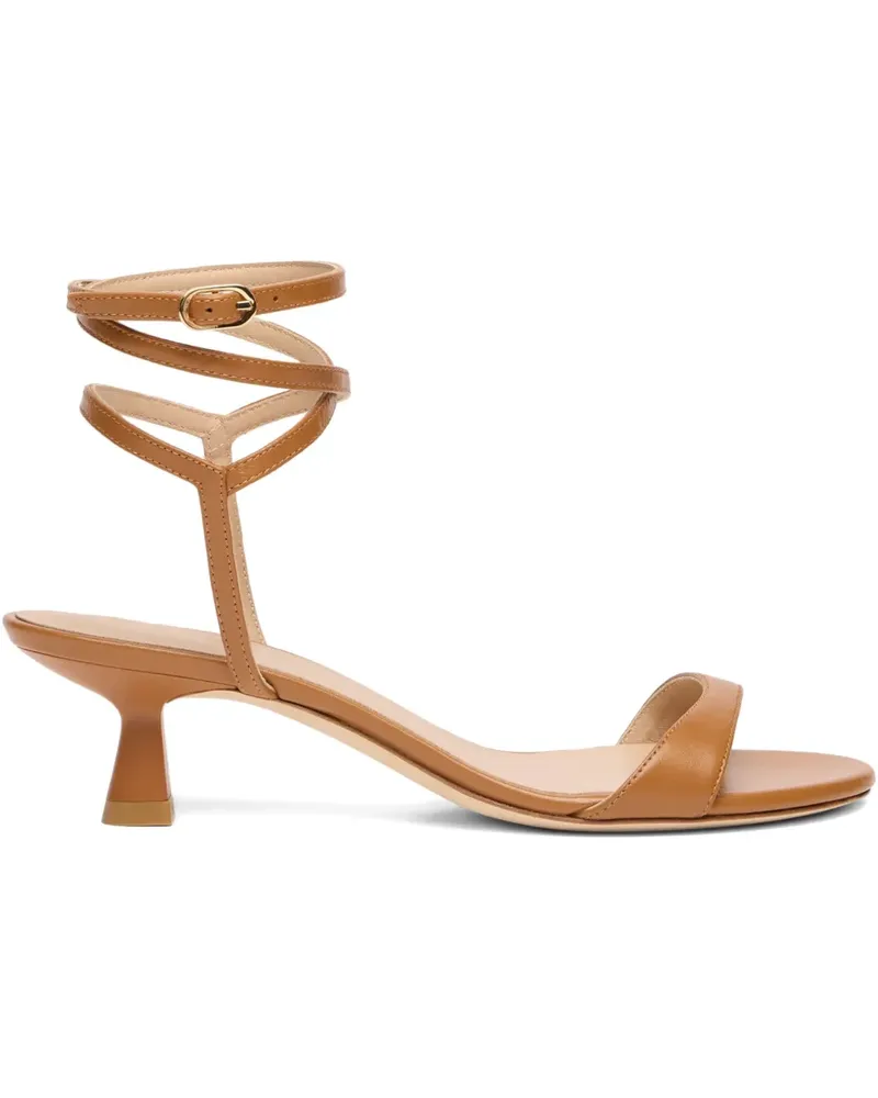 Stuart Weitzman Sandalen im Wickelstil - Braun Braun
