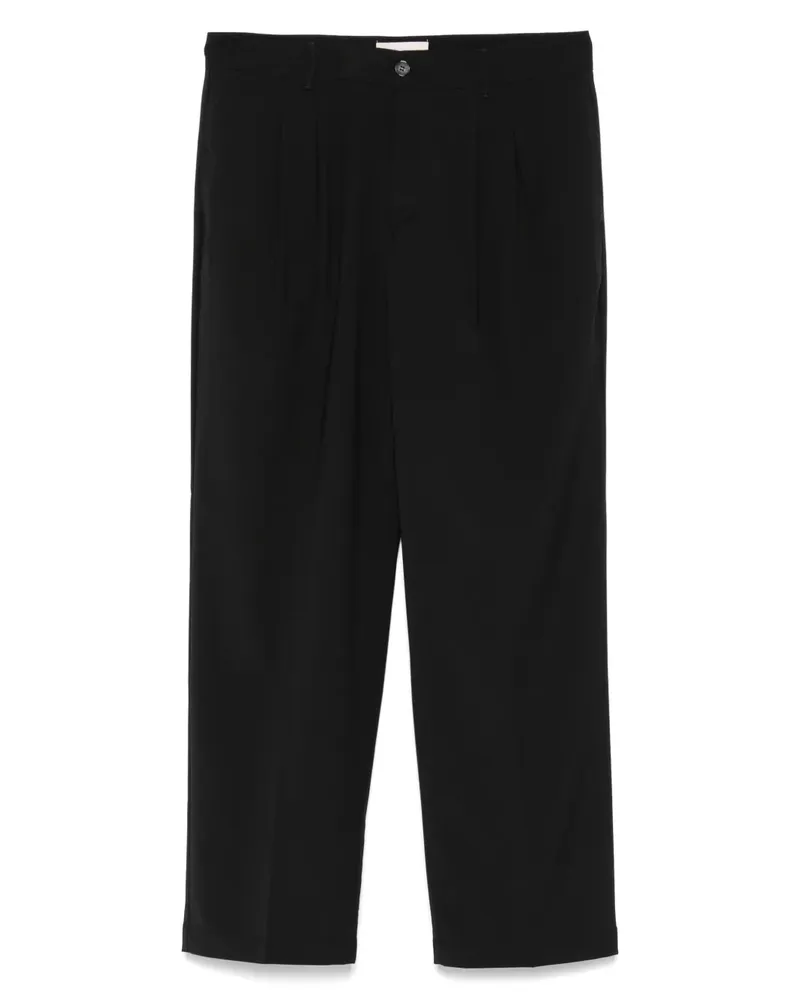 THE EDITOR Hose mit Bundfalten - Schwarz Schwarz