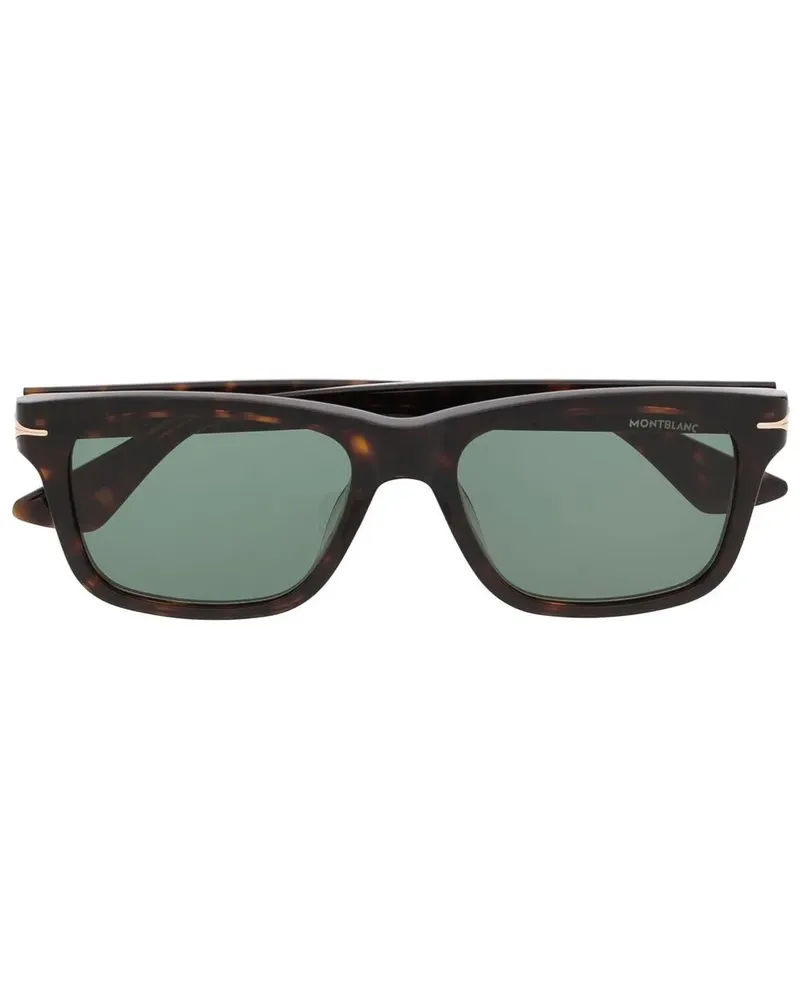 Montblanc Sonnenbrille in Schildpattoptik - Braun Braun
