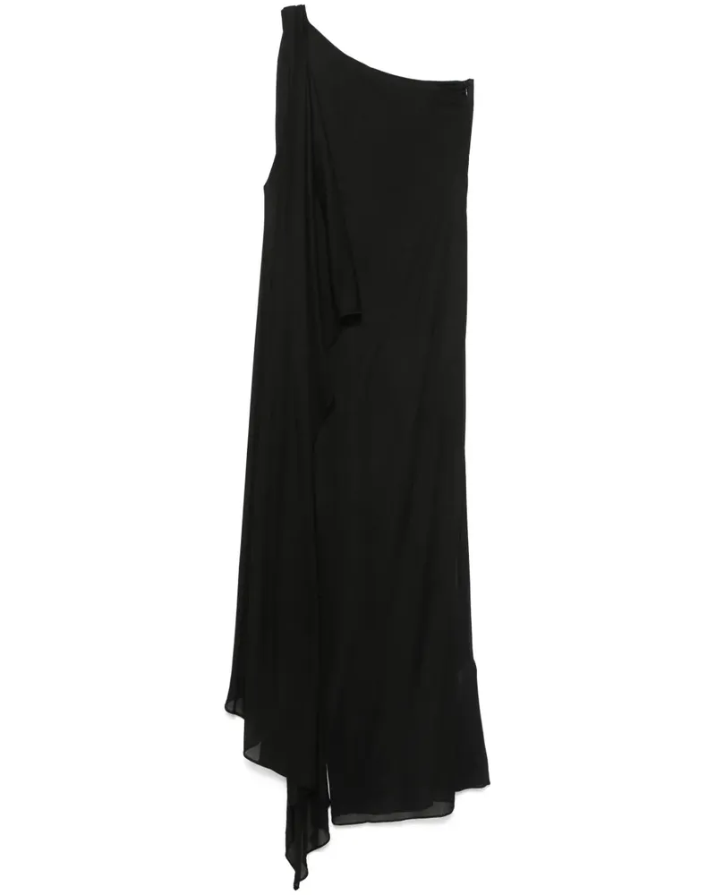 Giuseppe di Morabito One-Shoulder-Kleid mit Logo - Schwarz Schwarz