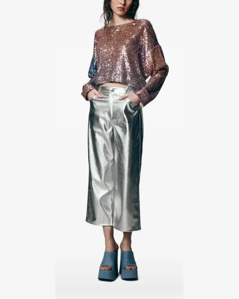 In The Mood for Love Coco Sunset sequin-embellished top - Braun Braun