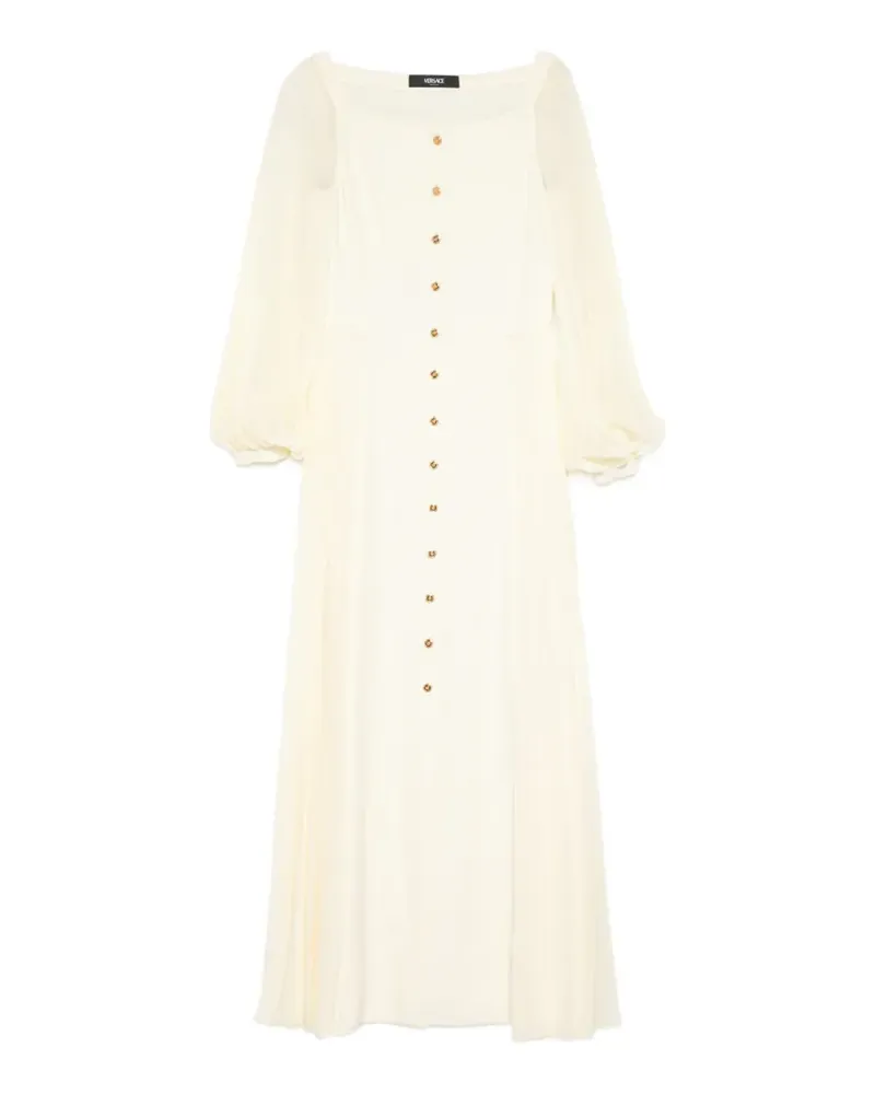 Versace pleated maxi dress - Gelb Gelb