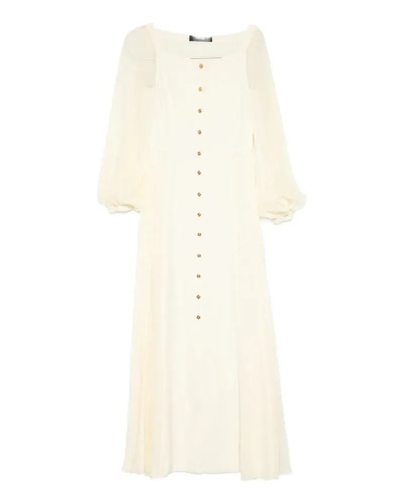 Versace pleated maxi dress - Gelb Gelb