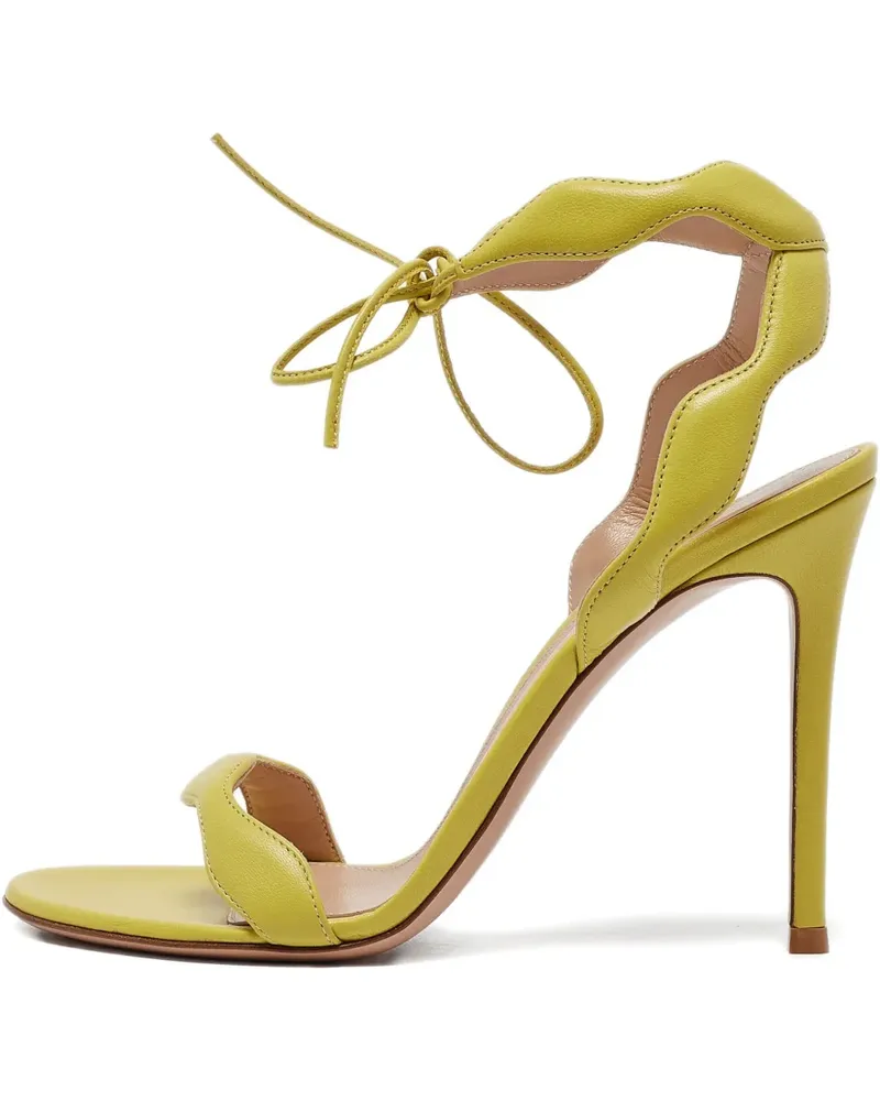 Gianvito Rossi Sandalen aus Leder 110mm - Grün Grün