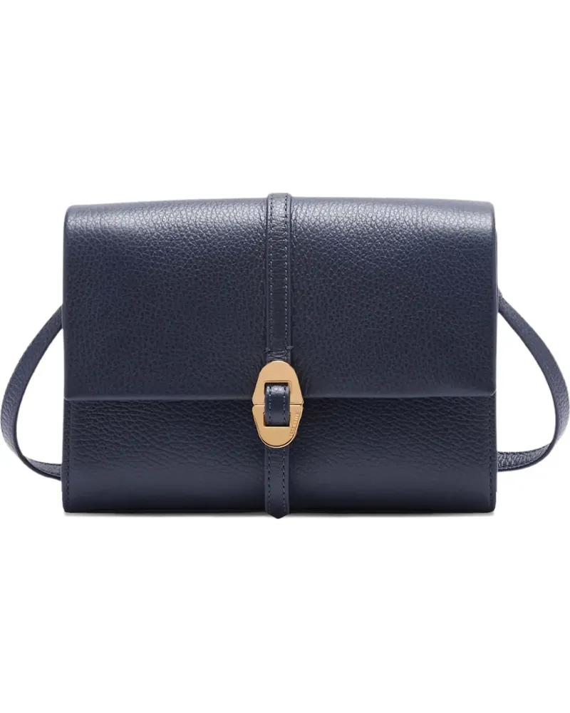 Coccinelle Dorian geometric buckle shoulder bag - Blau Blau