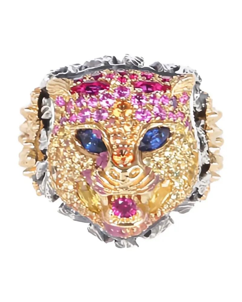 Gucci 18K yellow gold Le Marche des Merveilles multi-stone ring Gold