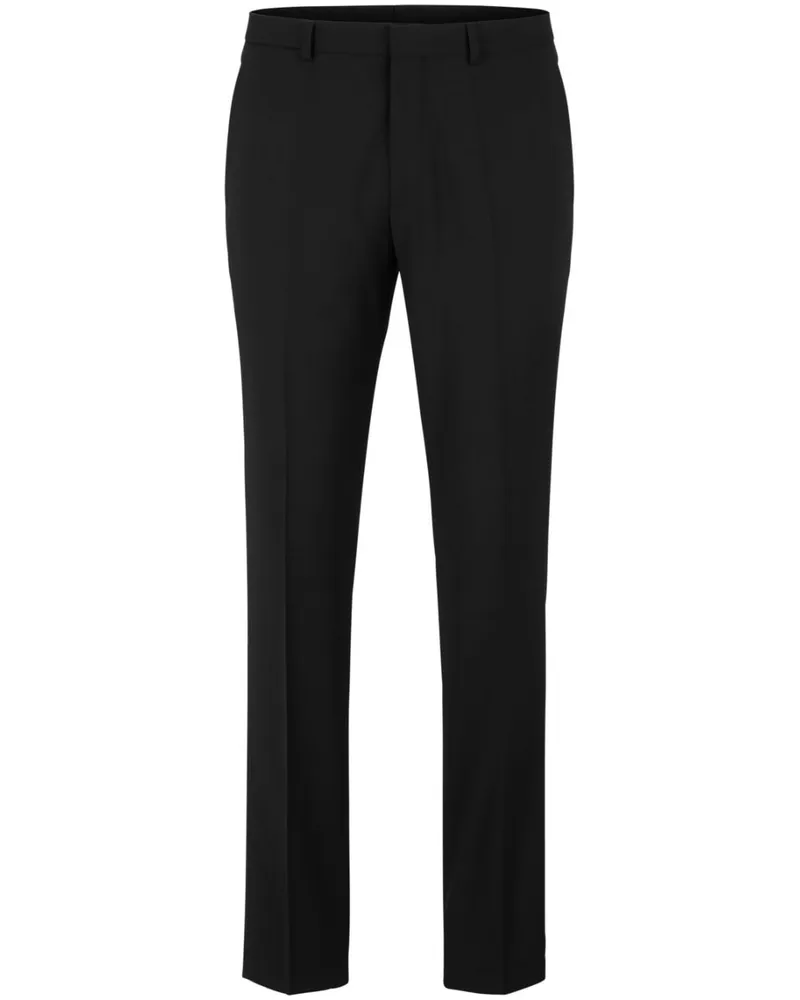 HUGO BOSS Klassische Tapered-Hose - Schwarz Schwarz