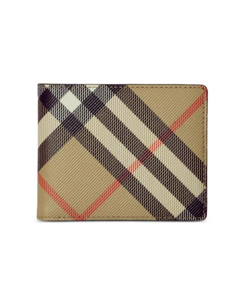 Burberry Kariertes Portemonnaie - Braun Braun
