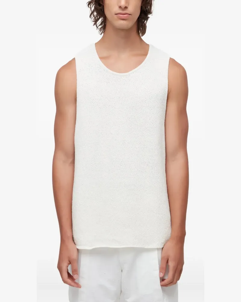 Osklen Strukturierter Regata Pullunder - Weiß Weiß