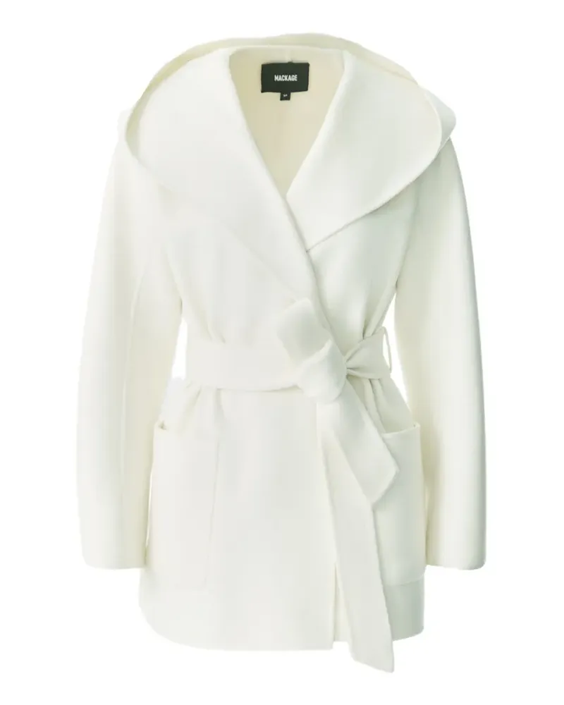 Mackage Paya hooded belted coat - Nude Nude
