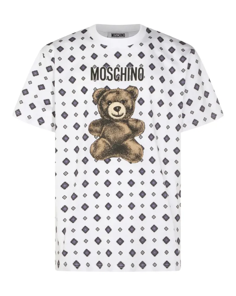 Moschino T-Shirt mit Print - Weiß Weiß