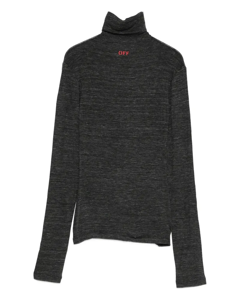 OFF-WHITE Pullover mit Rollkragen - Grau Grau