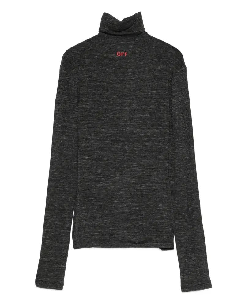 OFF-WHITE Pullover mit Rollkragen - Grau Grau