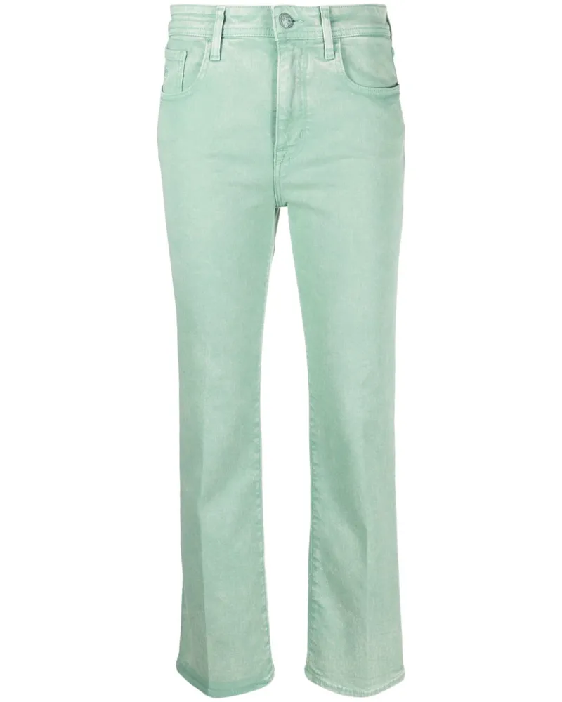 Jacob Cohën Gerade Cropped-Hose - Grün Grün