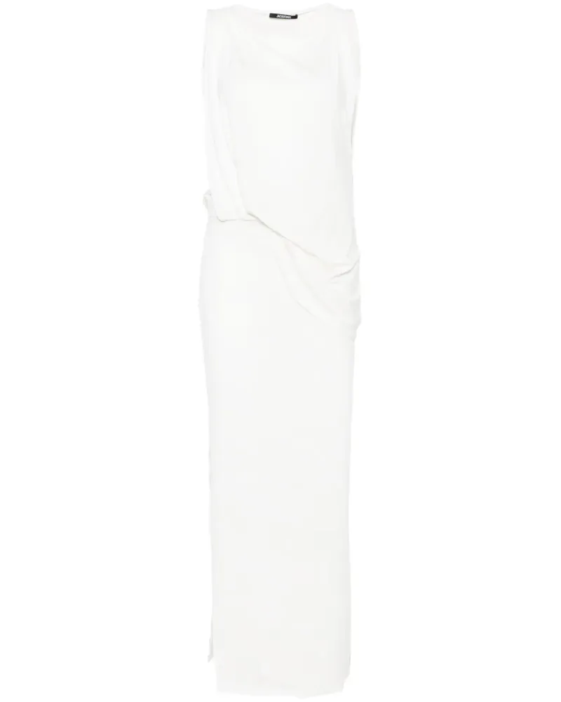 Jacquemus The Peplo Maxikleid - Weiß Weiß